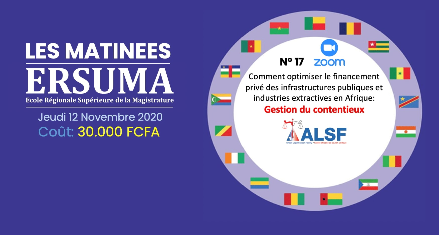 COMMUNIQUE / 17 EME MATINEE ERSUMA-FORMATION PAYANTE EN LIGNE