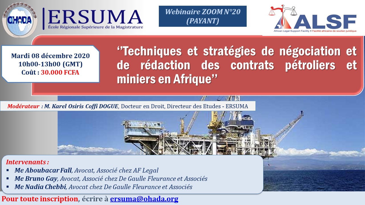 COMMUNIQUE / 20 EME MATINÉE ERSUMA-FORMATION EN LIGNE
