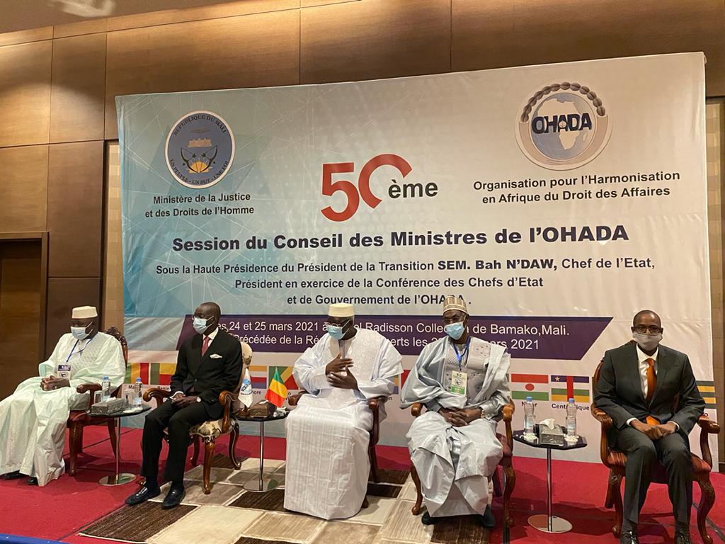 Communiqué : 50e session du Conseil des Ministres de l’OHADA Bamako (Mali)