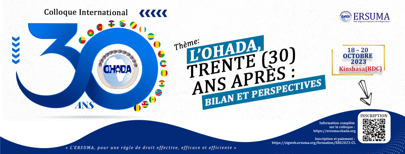 « Colloque international – L’OHADA, trente (30) ans après : bilan et perspectives »