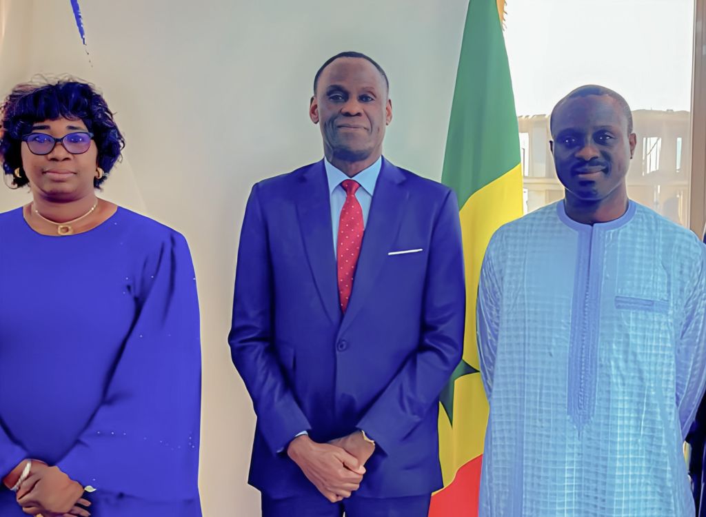 Audiencia del Secretario Permanente con el Ministro de Justicia, Guardián de los Sellos de la República de Senegal, actual Presidente del Consejo de Ministros de la OHADA