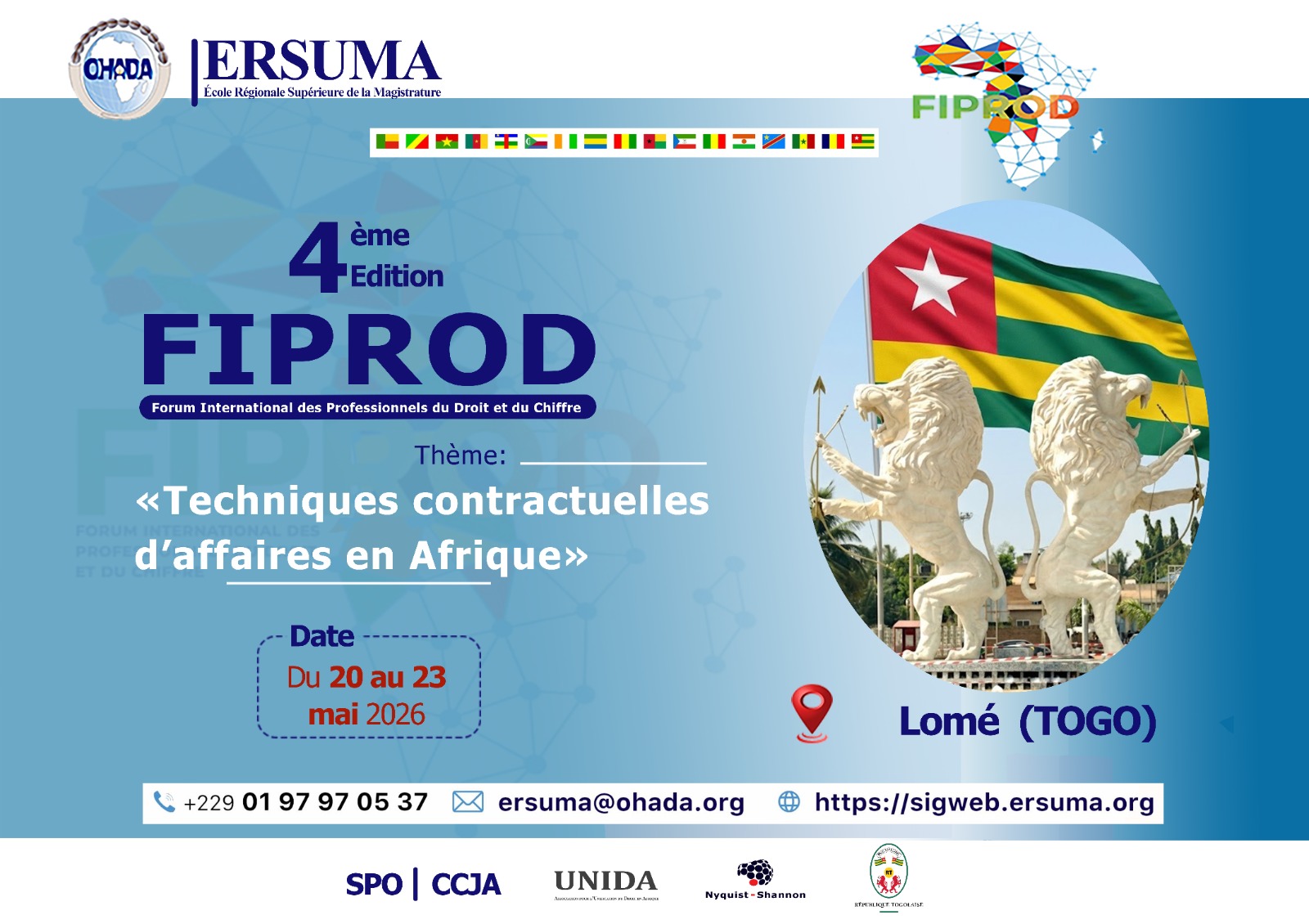 4ème édition du Forum International des Professionnels du Droit et du Chiffre – FIPROD